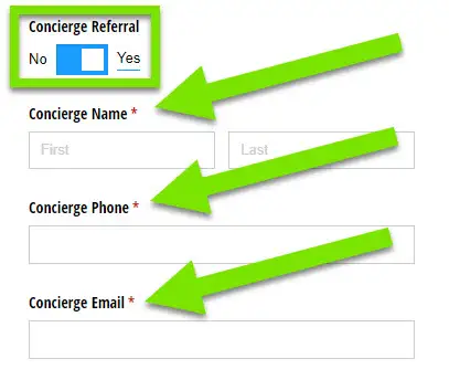 Concierge Referral Info